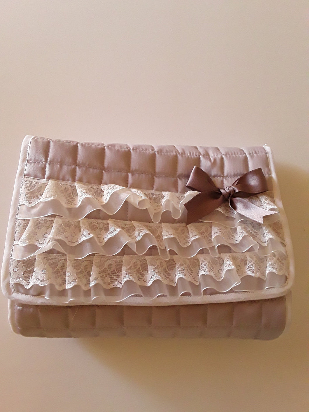 POCHETTE BEAUTY-CASE PICCOLA serie RUCHE