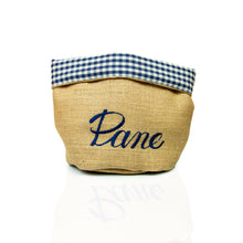 Carica l&#39;immagine nel visualizzatore di Gallery, PORTAPANE JUTA  variante BLUE
